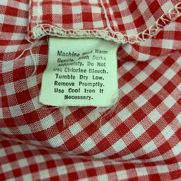 Vintage H Bar C Red Plaid Pearl Snap Western Shirt Size 15 1/2-33 Made In USA - Picture 7 of 9